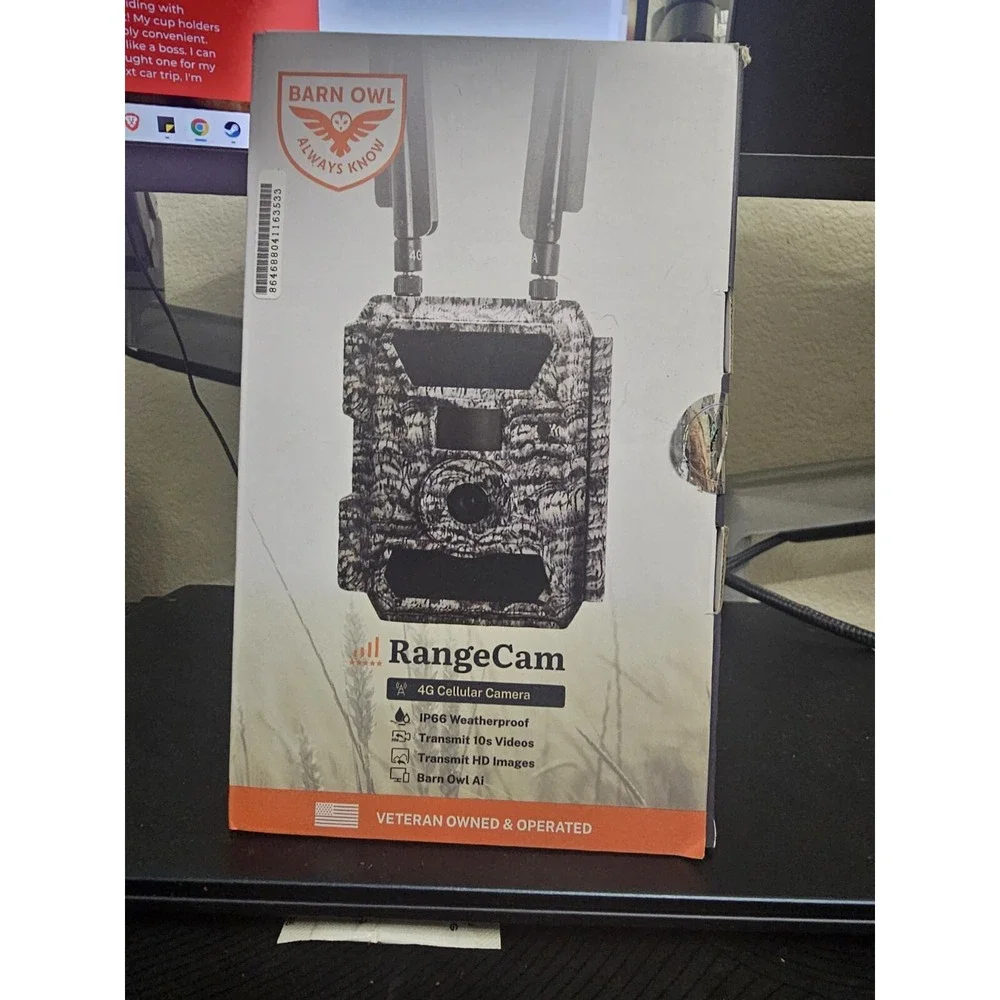 Barn Owl Range Cam 4G Wide‎ 100° View Remote monitoring solution *READ**